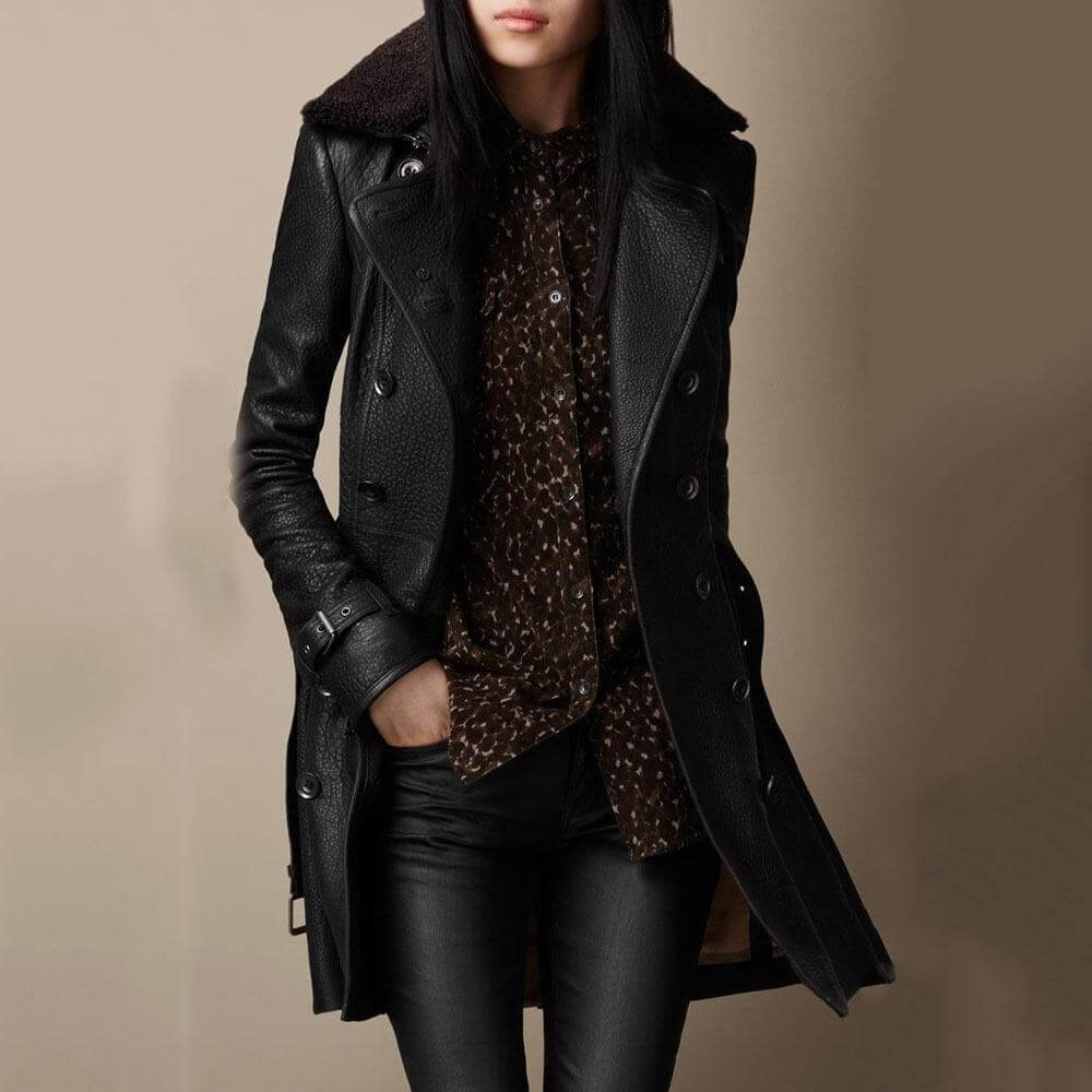 Julia® | Trenchcoat aus hochwertigem Leder