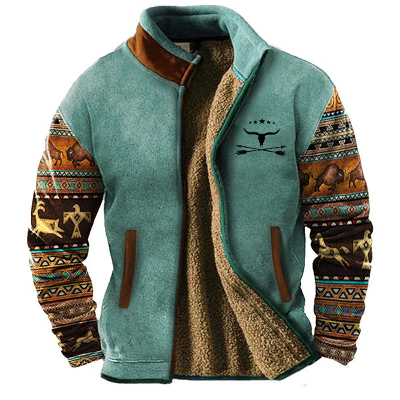Alois® | Lässige Herren-Fleecejacke