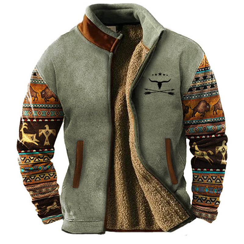 Alois® | Lässige Herren-Fleecejacke