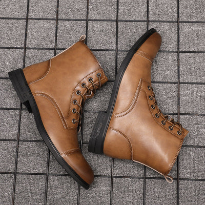 Dominik® | Kunstleder Stiefeletten