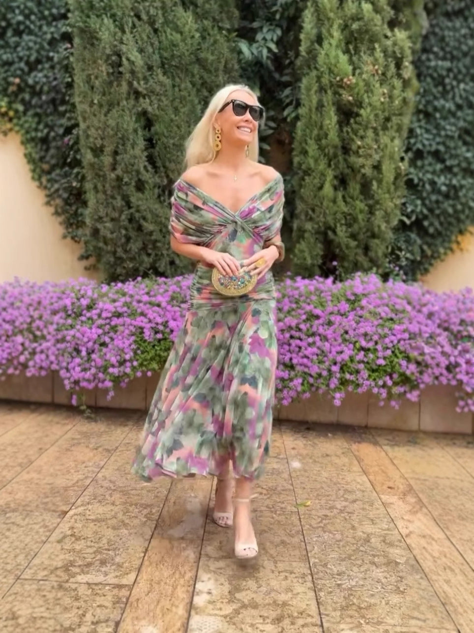 Sophie - Elegantes Kleid mit Blumenmuster