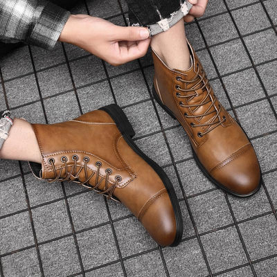 Dominik® | Kunstleder Stiefeletten