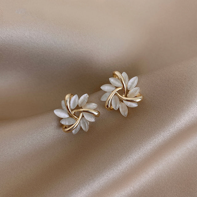 Alia® | Ohrringe mit Opalblüten in Gold