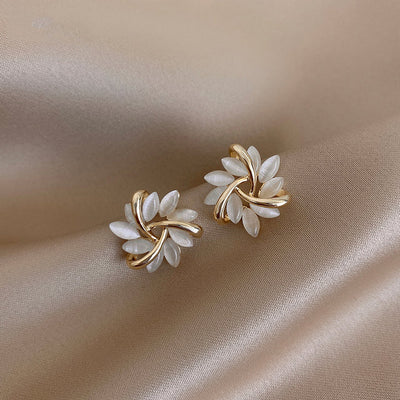 Alia® | Ohrringe mit Opalblüten in Gold