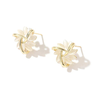 Alia® | Ohrringe mit Opalblüten in Gold