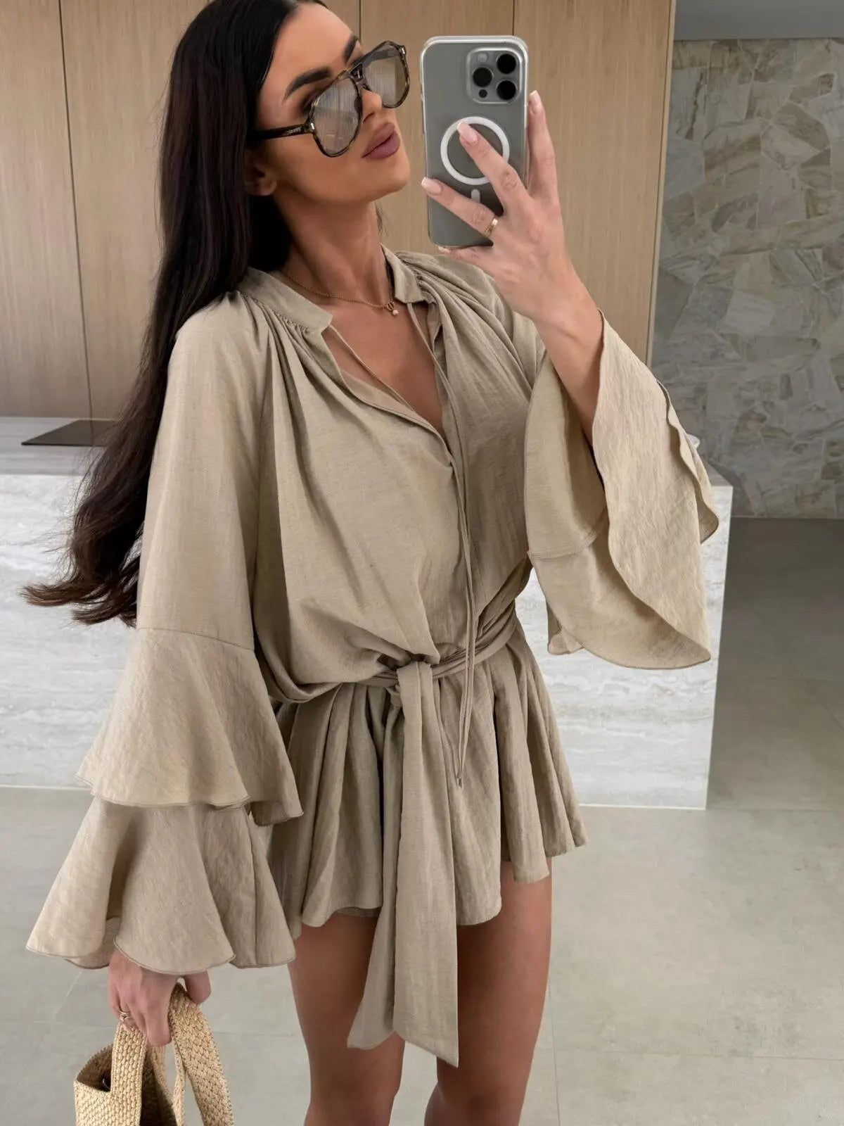 Sonya - Leichtes Hemdkleid mit Gürtel