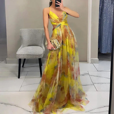 Valentina - Bezauberndes Maxikleid mit Blumendruck