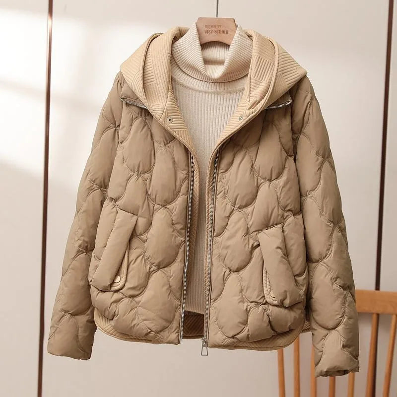 Sabine® | Lässiger Mantel mit Kapuze aus zwei Teilen.