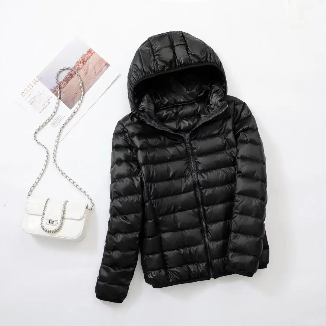 Madison® | Hochwertige Leder Kapuzenjacke für Damen