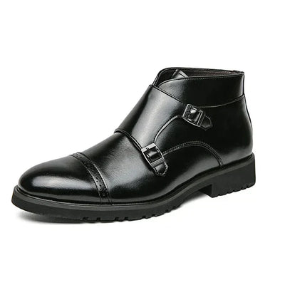 Sebastian® | Kunstleder Doppel-Monk-strap Stiefel
