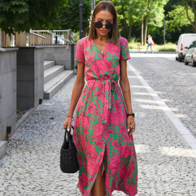 Rolien™ | Elegantes V-Ausschnitt Kleid