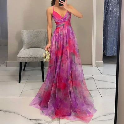 Valentina - Bezauberndes Maxikleid mit Blumendruck