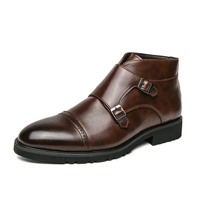 Sebastian® | Kunstleder Doppel-Monk-strap Stiefel
