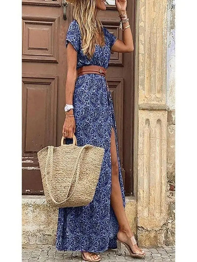 Thekla® | Blumen Plissierte Midi Kleid