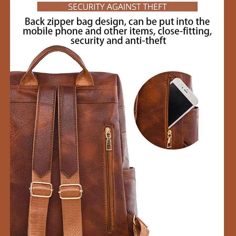Leonora® | Vintage Damenhandtasche aus Leder