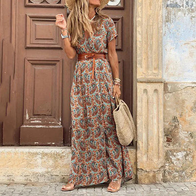 Thekla® | Blumen Plissierte Midi Kleid