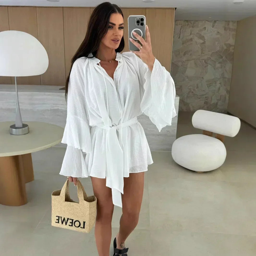 Sonya - Leichtes Hemdkleid mit Gürtel