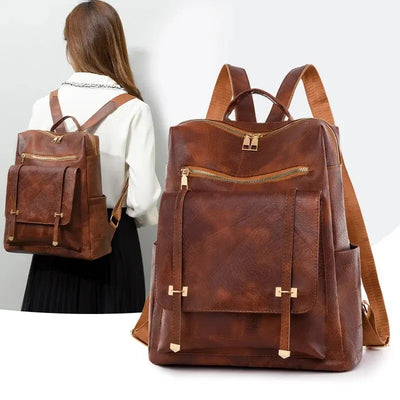 Leonora® | Vintage Damenhandtasche aus Leder