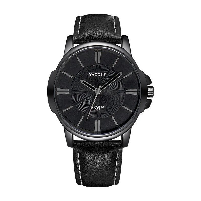 Arno® | Luxuriöse Blaues Glas Lederuhr™