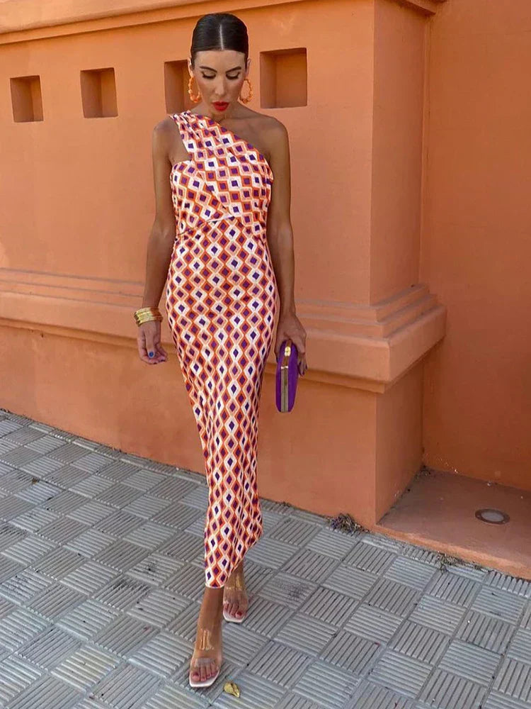 Gertrude® | Elegantes Ein-Schulter-Kleid