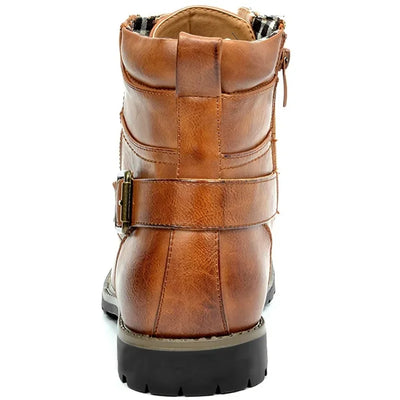 Kevin® | Leder Schnür-Stiefeletten