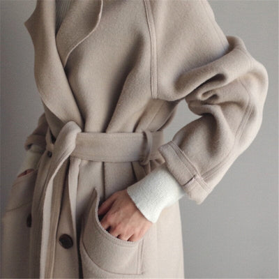 Clara® | Damen Woll-Trenchcoat