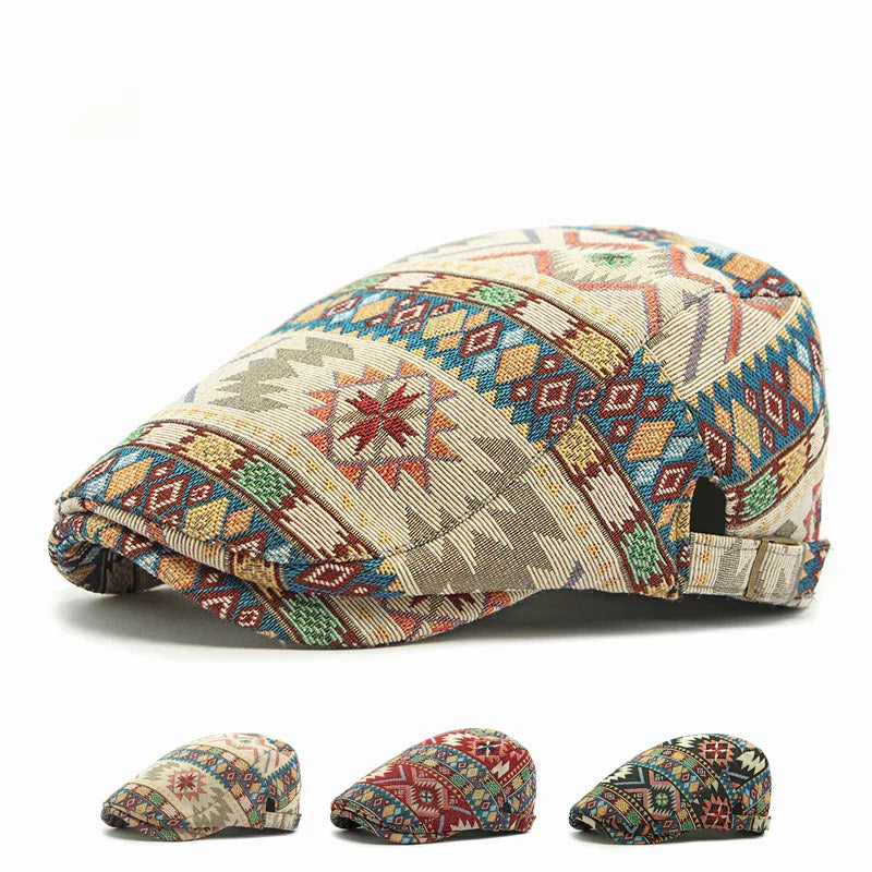 Miro® |  Bunte Vintage Herrenmütze