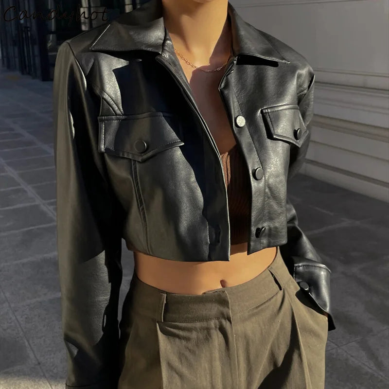 Paula® | Elegante Kunstlederjacke