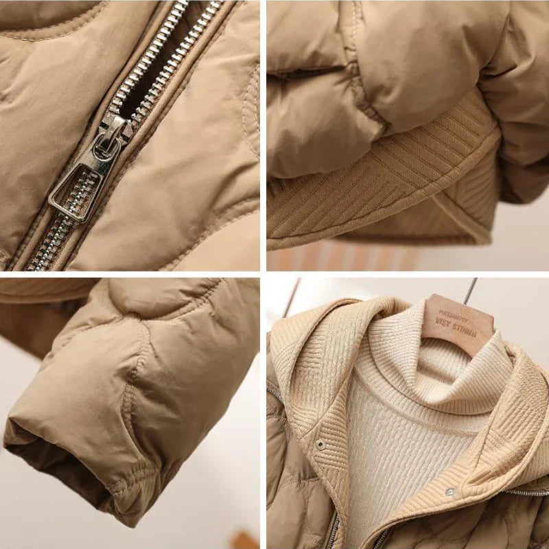 Sabine® | Lässiger Mantel mit Kapuze aus zwei Teilen.