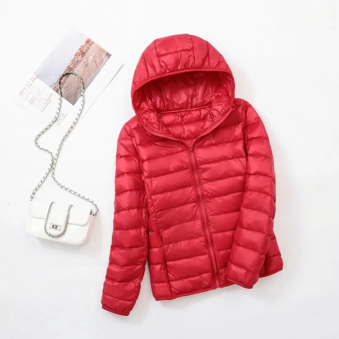 Madison® | Hochwertige Leder Kapuzenjacke für Damen