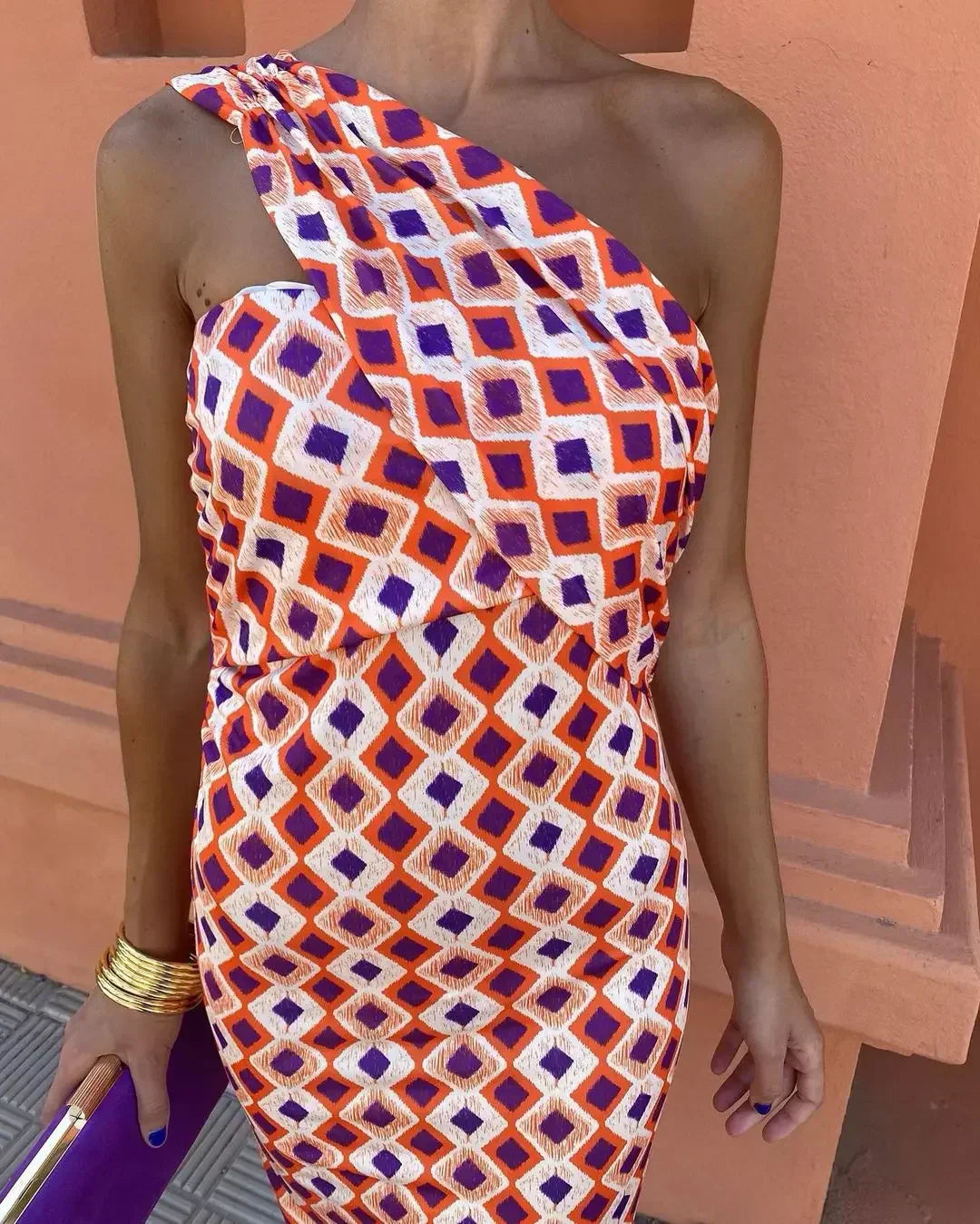 Gertrude® | Elegantes Ein-Schulter-Kleid