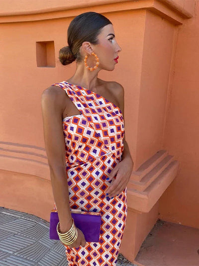 Gertrude® | Elegantes Ein-Schulter-Kleid