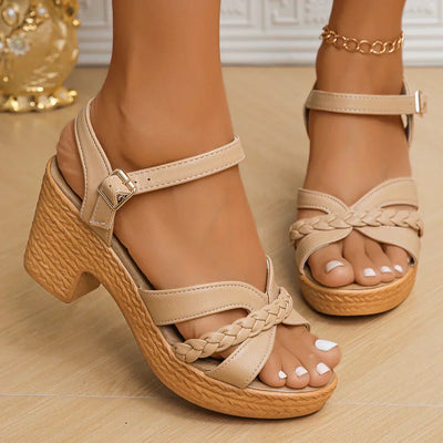 Liane® | Klassische Sandalen mit Mittelhochhack