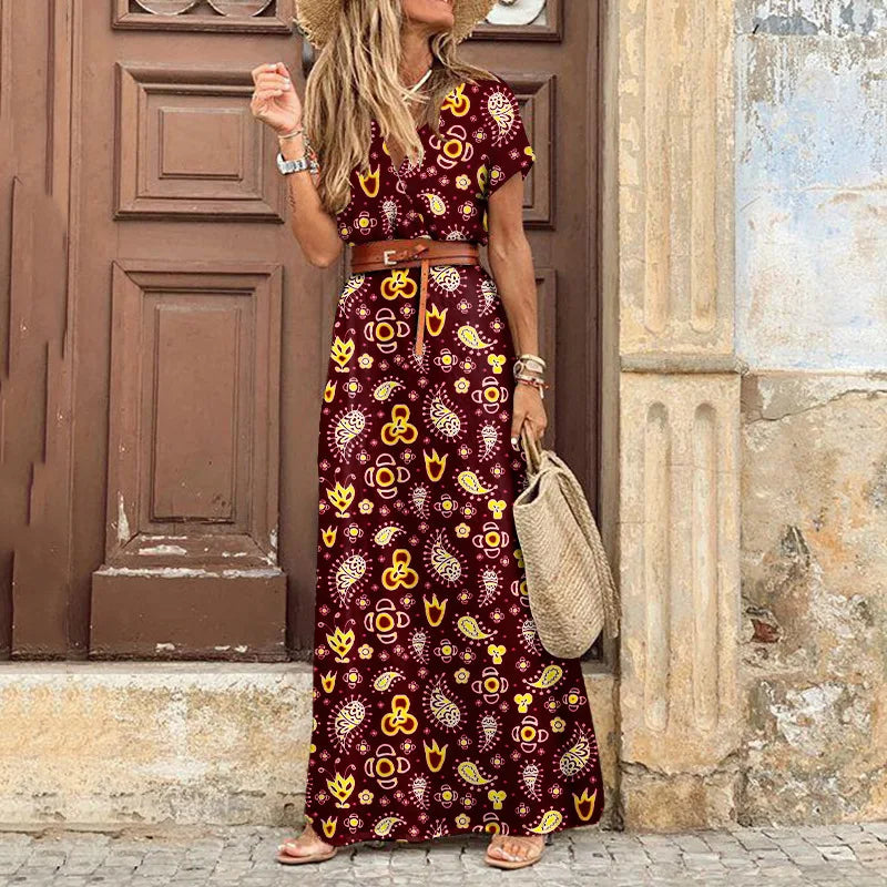 Thekla® | Blumen Plissierte Midi Kleid