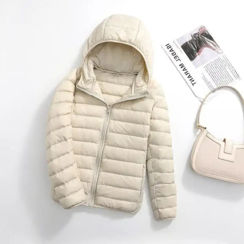 Madison® | Hochwertige Leder Kapuzenjacke für Damen