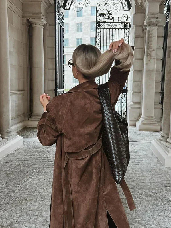 Liliane® | Trenchcoat aus Wildleder