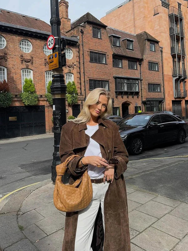Liliane® | Trenchcoat aus Wildleder
