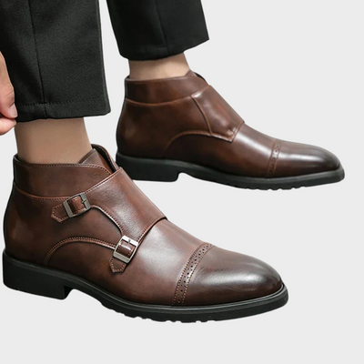 Sebastian® | Kunstleder Doppel-Monk-strap Stiefel