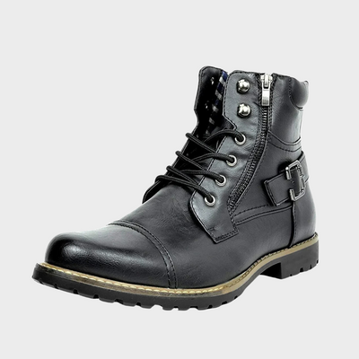 Kevin® | Leder Schnür-Stiefeletten