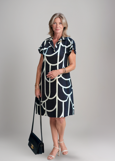 Anne - Polokleid mit grafischem Druck
