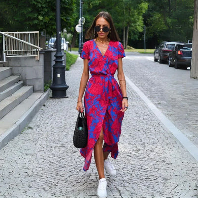 Rolien™ | Elegantes V-Ausschnitt Kleid