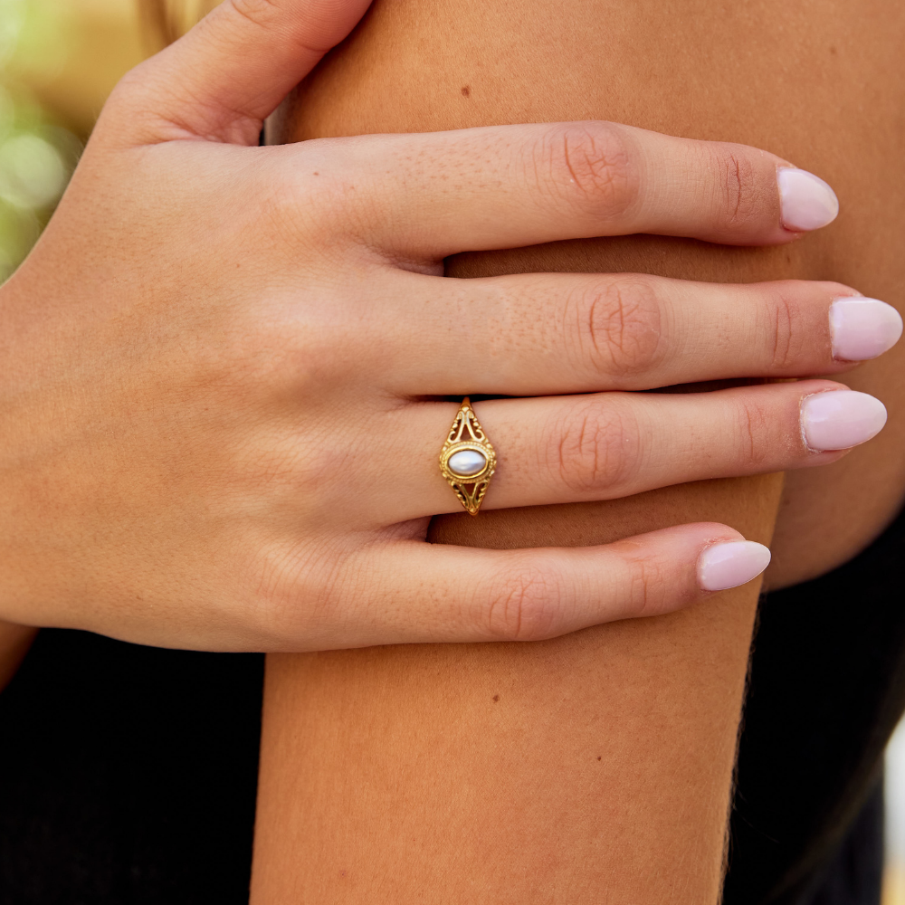 Rosi® | Vintage Royal Ring mit Perle