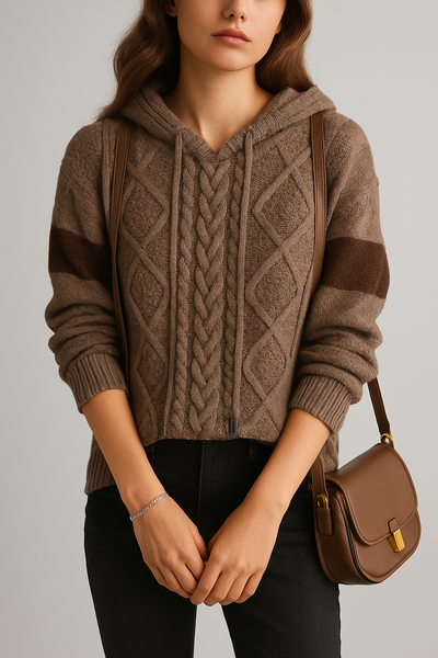 Valerie - Kapuzen-Strickpullover