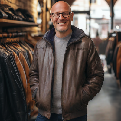 Julian® | Handgefertigte Lederjacke für Herren