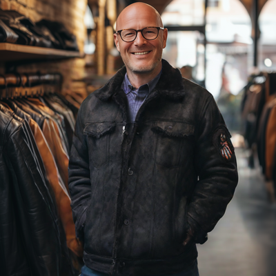 Elias® | Handgefertigte Lederjacke für Herren