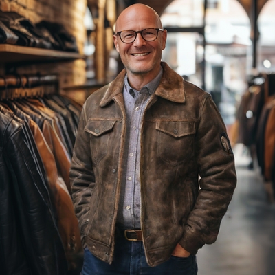 Dominik® | Handgefertigte Lederjacke für Herren