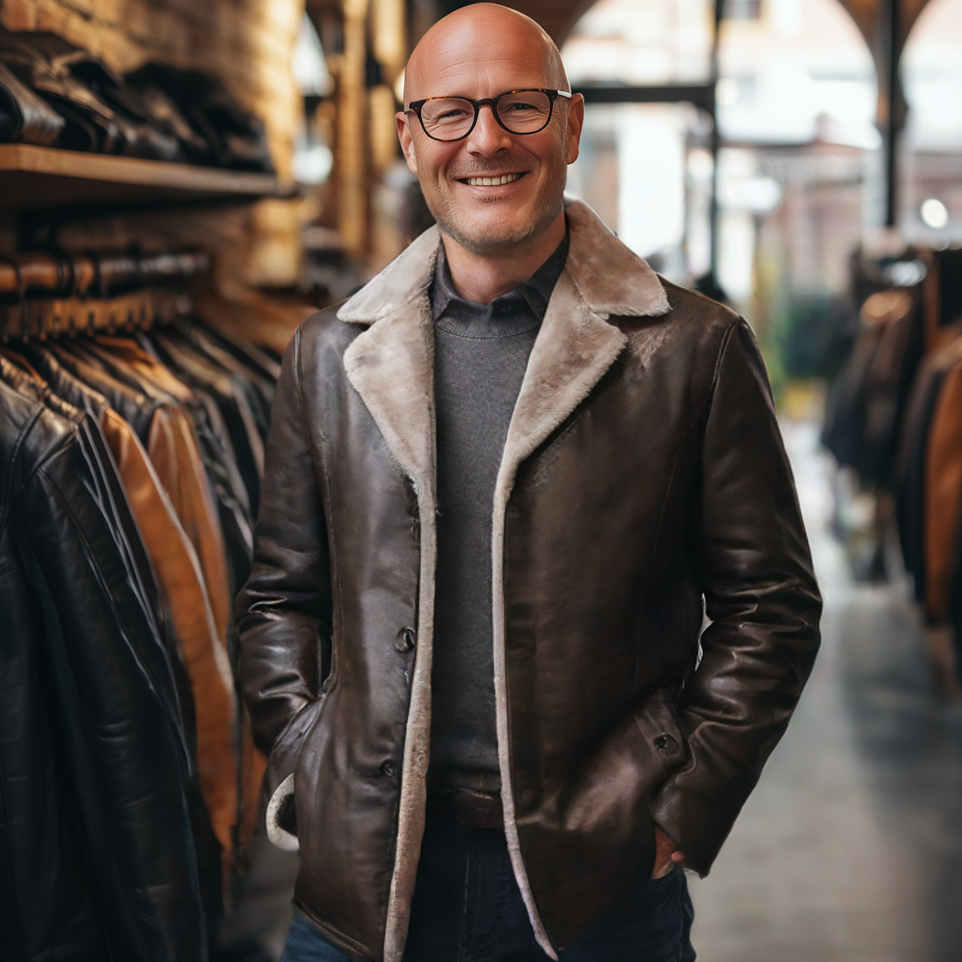 Tobias® | Handgefertigte Lederjacke für Herren