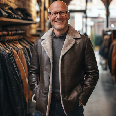 Tobias® | Handgefertigte Lederjacke für Herren