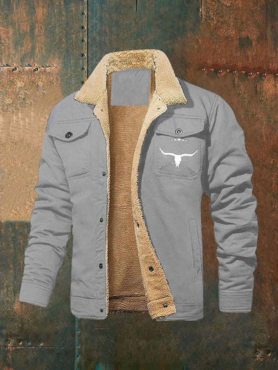 Marco® | Herren Retro Western Winter Fleecejacke