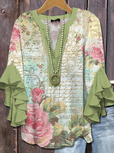 Enya® | Vintage-Rosenbluse